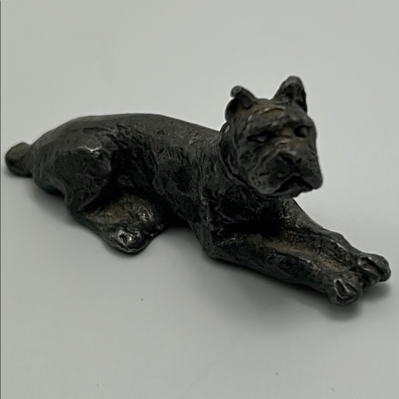 Other - Vintage 1981 Pewter Bulldog Figurine Miniature  1.75 Inches Bull Dog